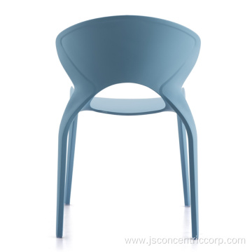 Modern design leisure stacking dining plastic chair